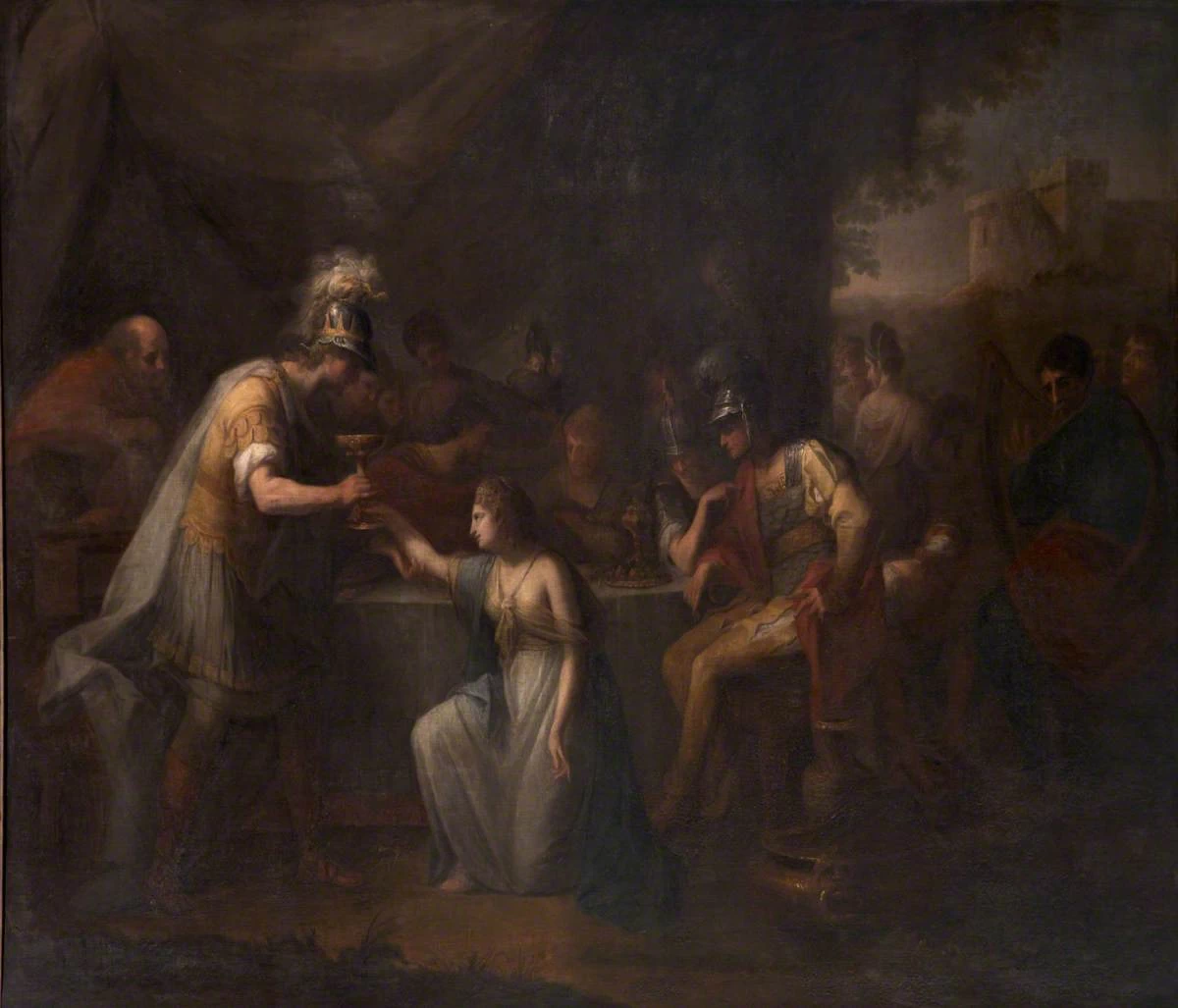 Angelika Kauffmann - 214, Vortigern, re d'Inghilterra, innamorato di Rowena al banchetto di Hengist, il generale sassone, National Trust